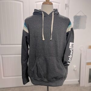 MV Sport - Classic Fleece Hooded Sweatshirt w/LinkedIn Logo - Grey - Large